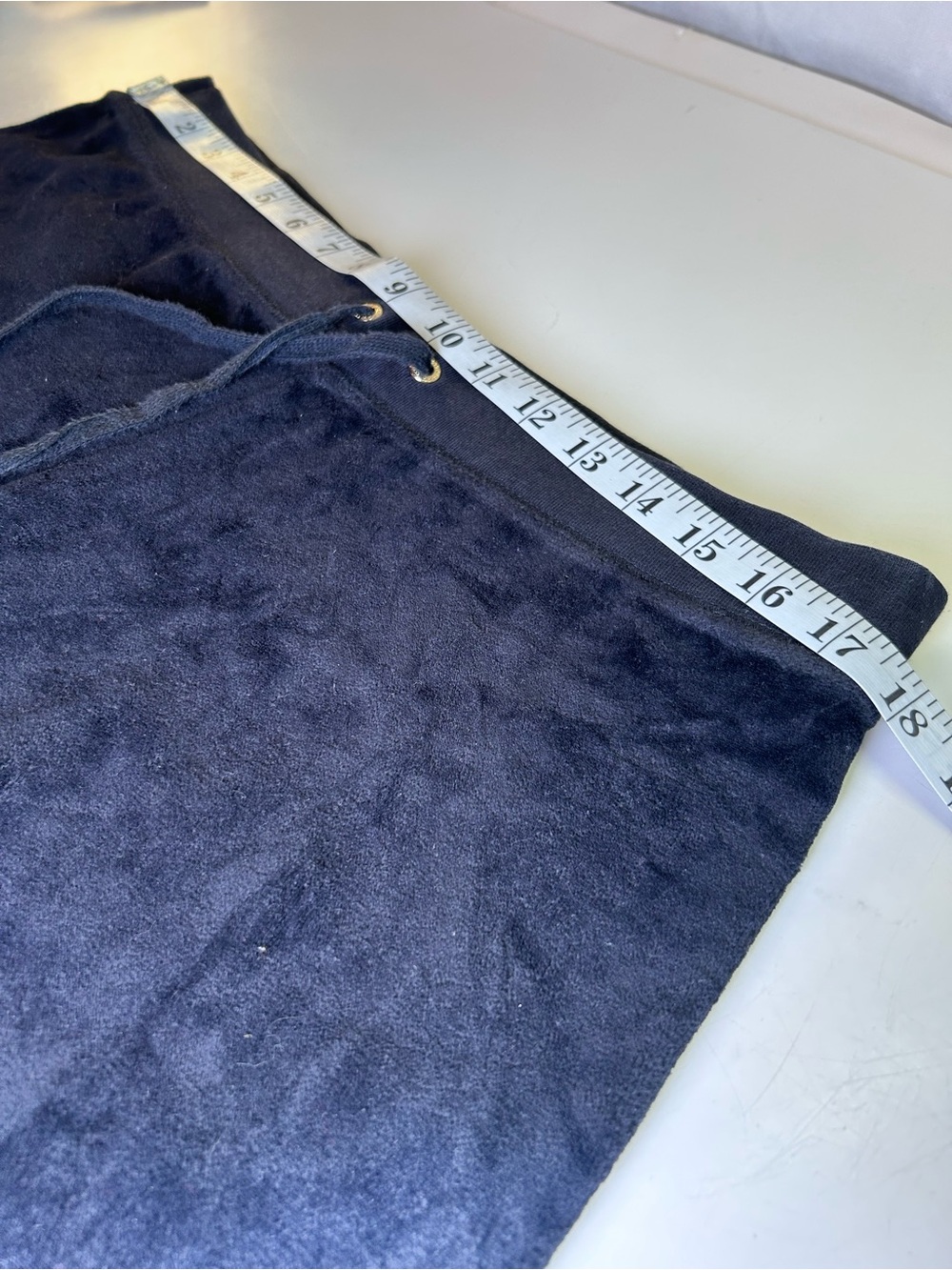 Juicy Couture Black Label Wide Leg Y2K Velour Track Pants Lounge Pants, Size L - Picture 8 of 11